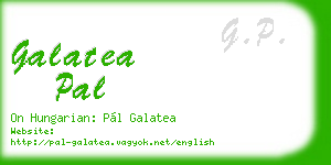 galatea pal business card
